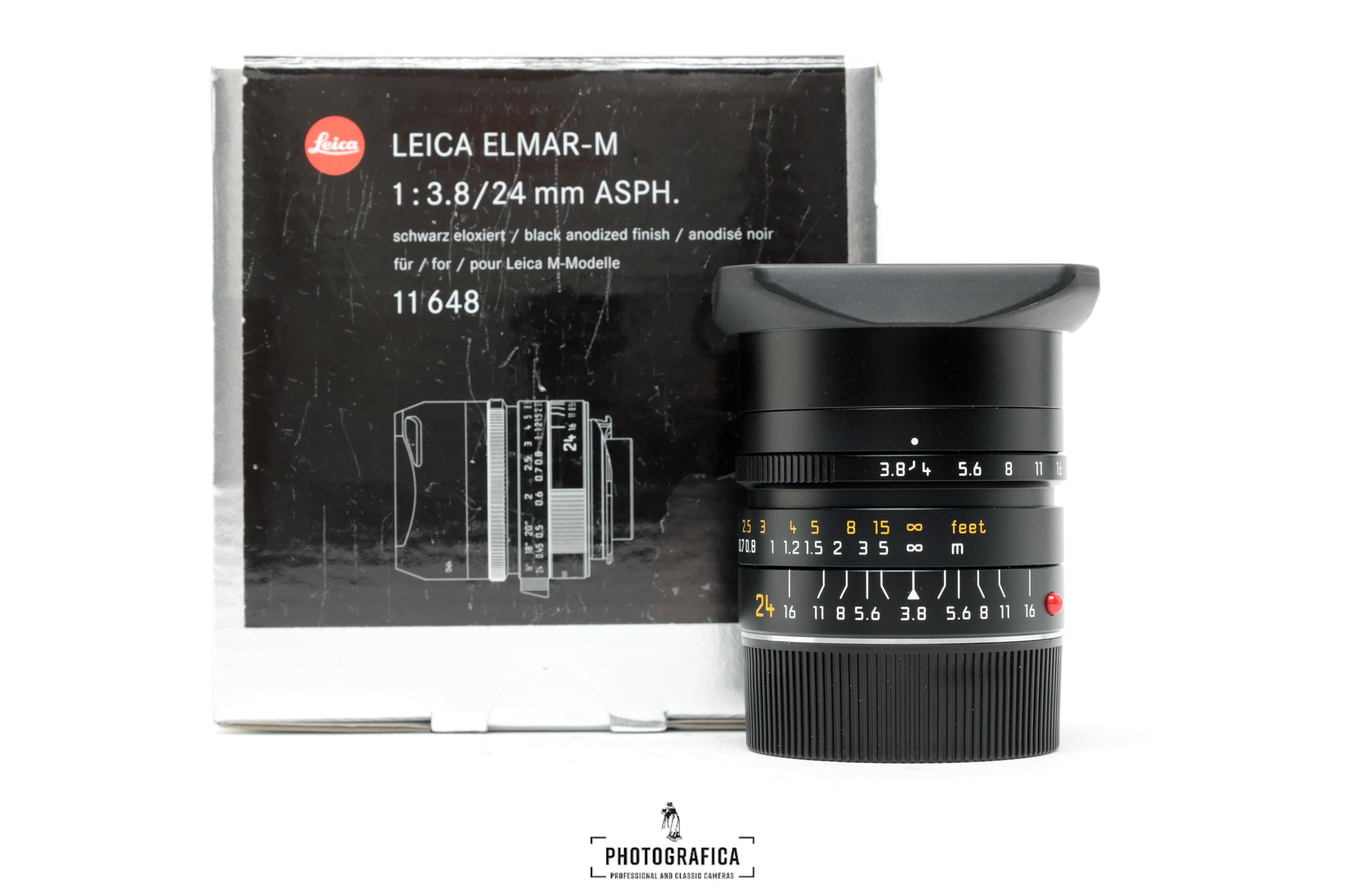 LEICA M 24/3,8 ASPH ELMAR (SORT)