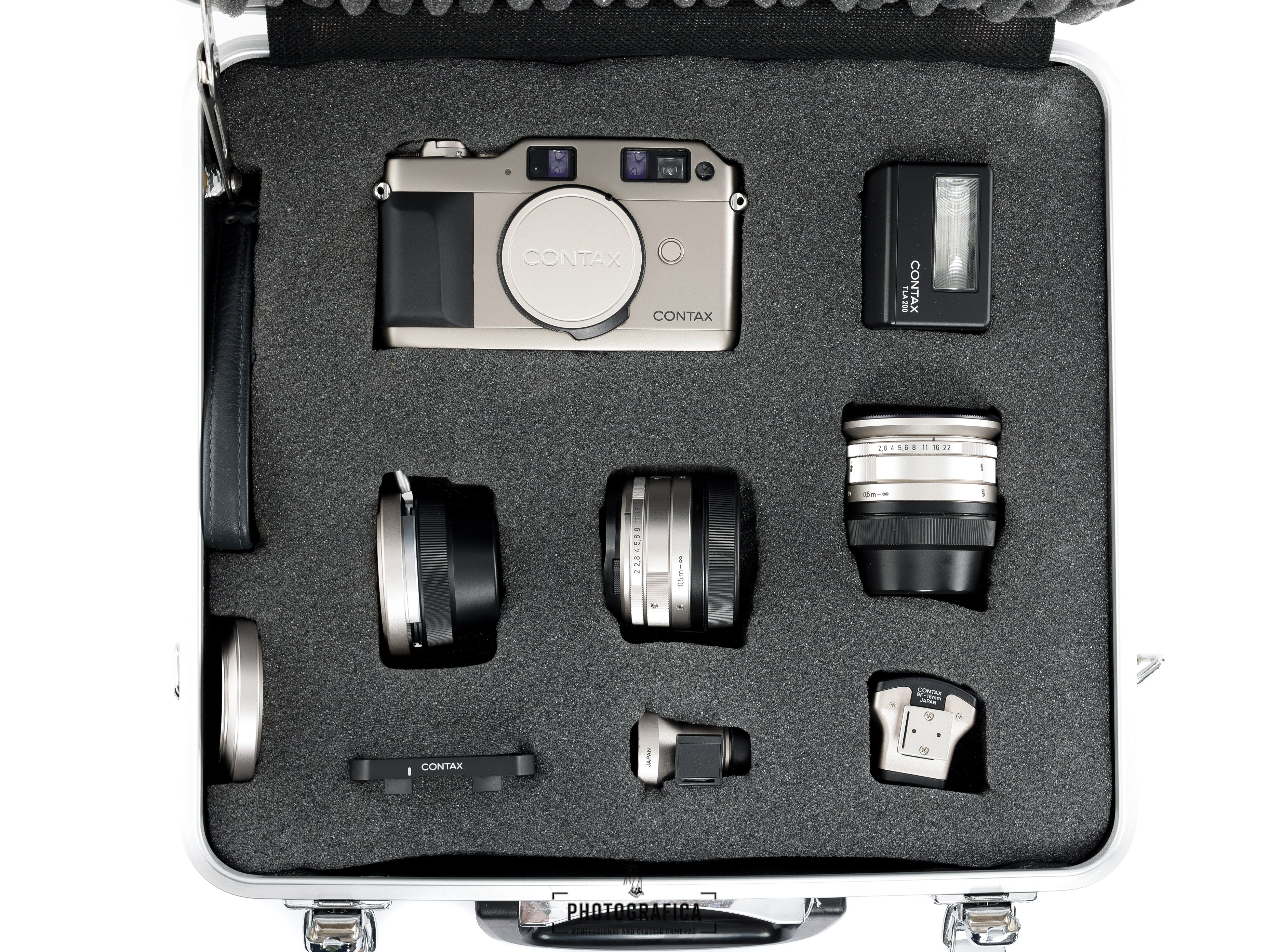 CONTAX G1 SET + 16mm, 21mm, 35mm & TLA200 – Photografica