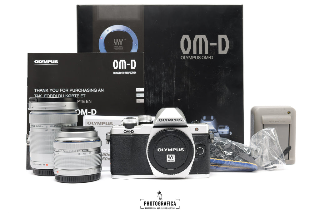 OLYMPUS OM-D E-M10 MARK II SILVER + 14-42 & 40-150
