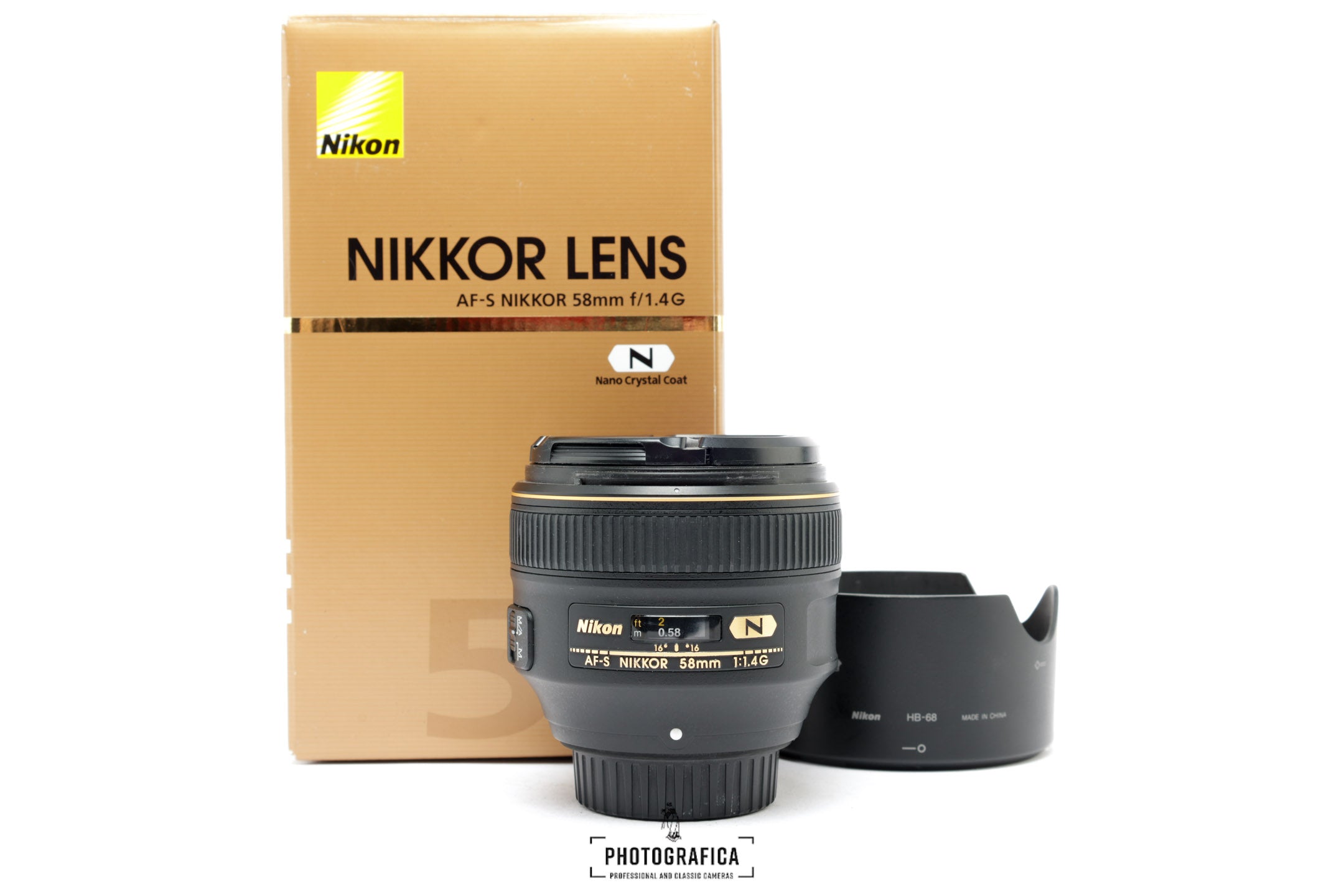 NIKON AFS 58/1,4 G + BOKS