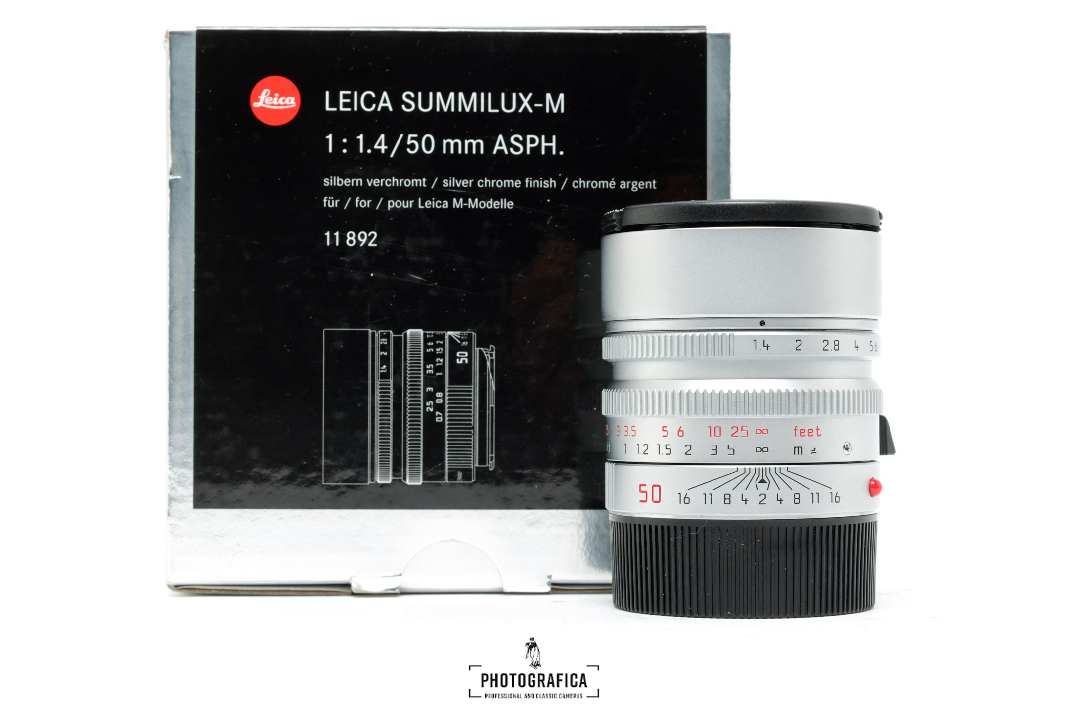 LEICA M 50/1,4 SUMMILUX ASPH 11892 - MINT BOXED