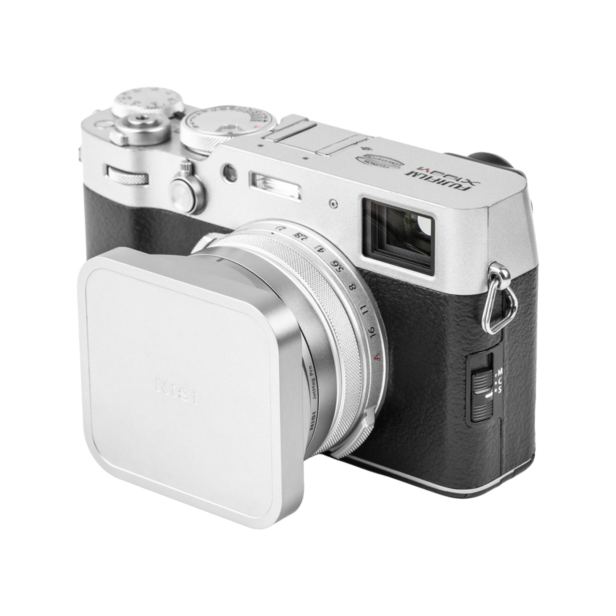 NISI JETMAG LENS HOOD, UV & CAP FOR X100VI SILVER (Weather Sealing)